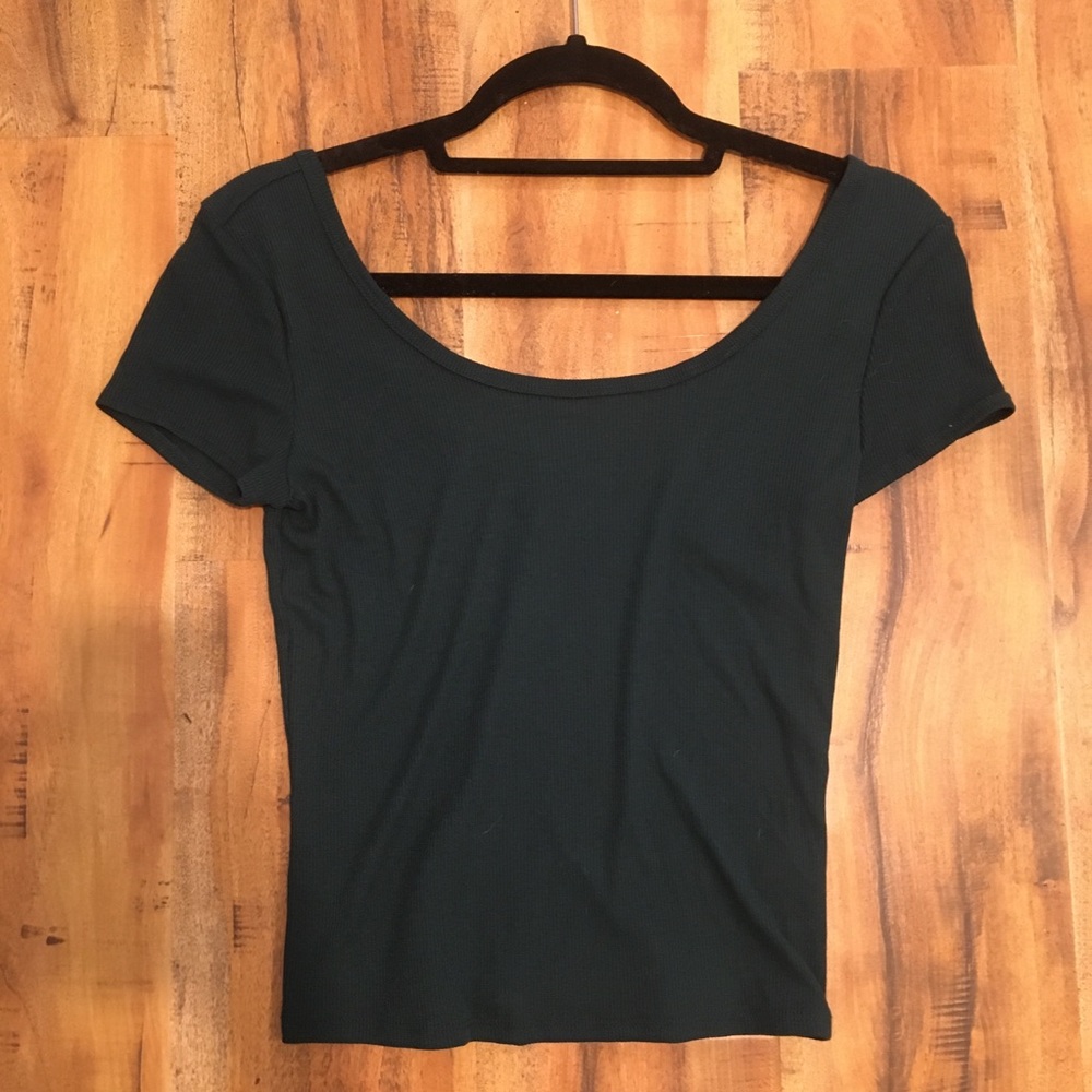 Green scoop neck tee - FREE with another purchase